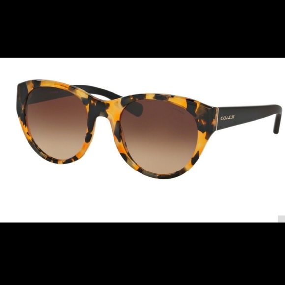 Coach Honey Mosaic Black Sunglasses - Picture 1 of 11